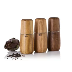 Adhoc Salz-/Pfeffermühle Yono Eiche dunkel/Edelstahl 15cm