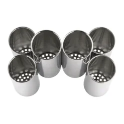 Alessi Besteckbehälter 13x15 cm Canale edelstahl