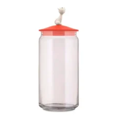 Alessi Katzenfutterbehälter MiòJar 27 cm rotorange