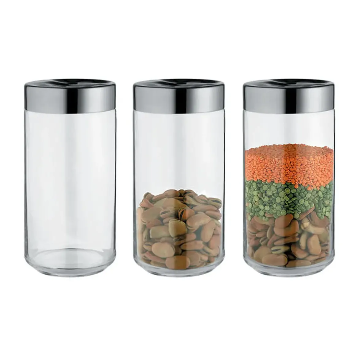 Alessi Küchendose m. Deckel Glas Julieta 150 cl