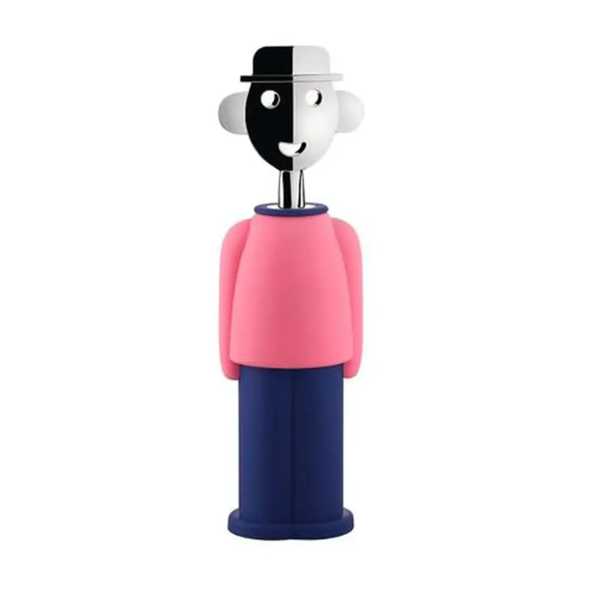 Alessi Korkenzieher Alessandro M. 21 cm rosa/blau