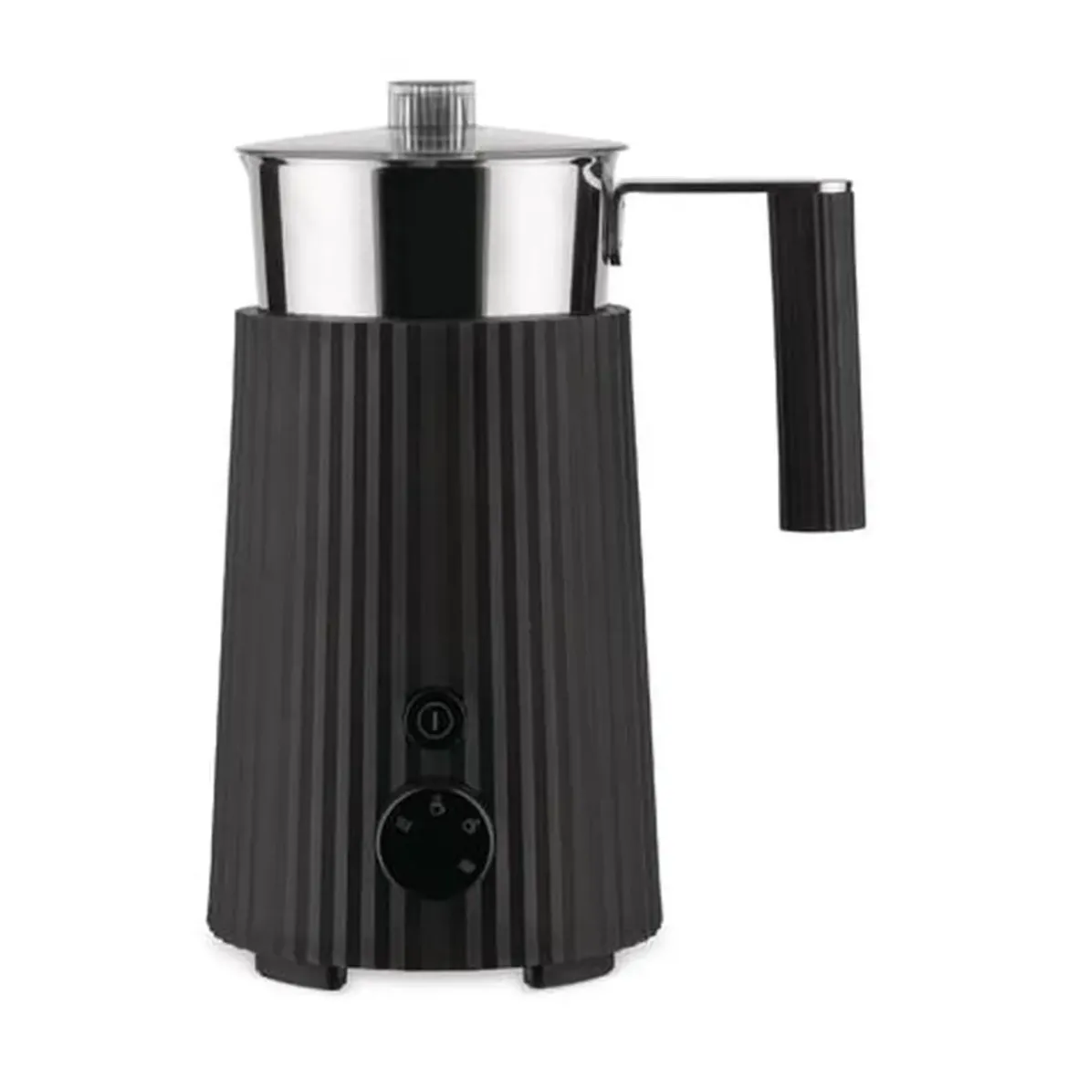Alessi Milchaufschäumer 0,35 l Plissé schwarz