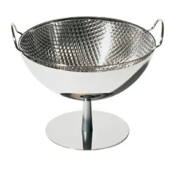 Alessi Obstschale / Sieb. Schwarz.Fuss