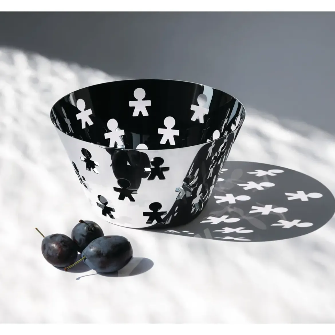 Alessi Obstschale silber 23 cm Girotondo