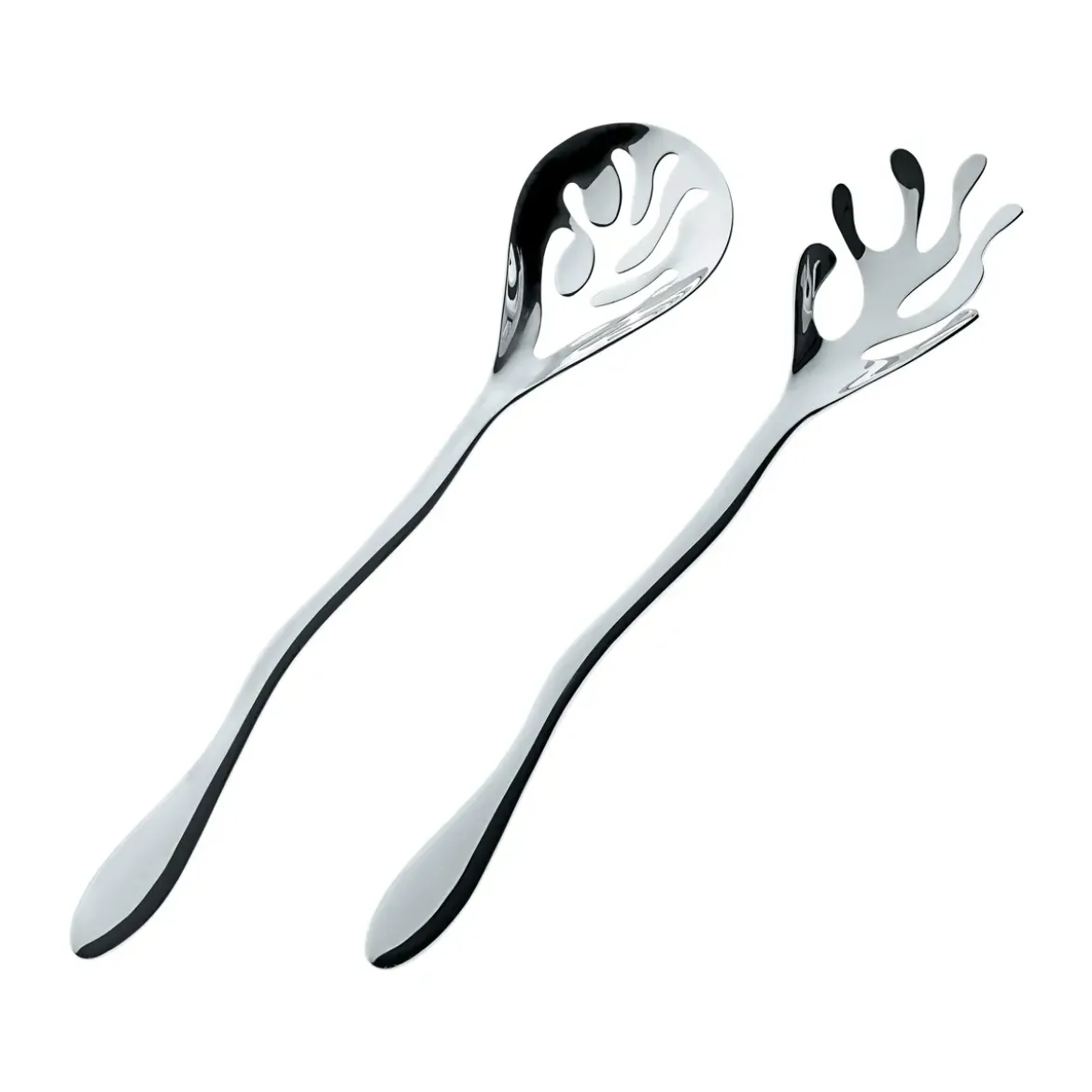 Alessi Salatbesteck 2-tlg. Mediterraneo Edelstahl poliert