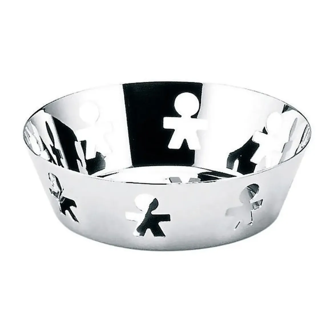 Alessi Schale Durchbruch silber 18 cm Girotondo