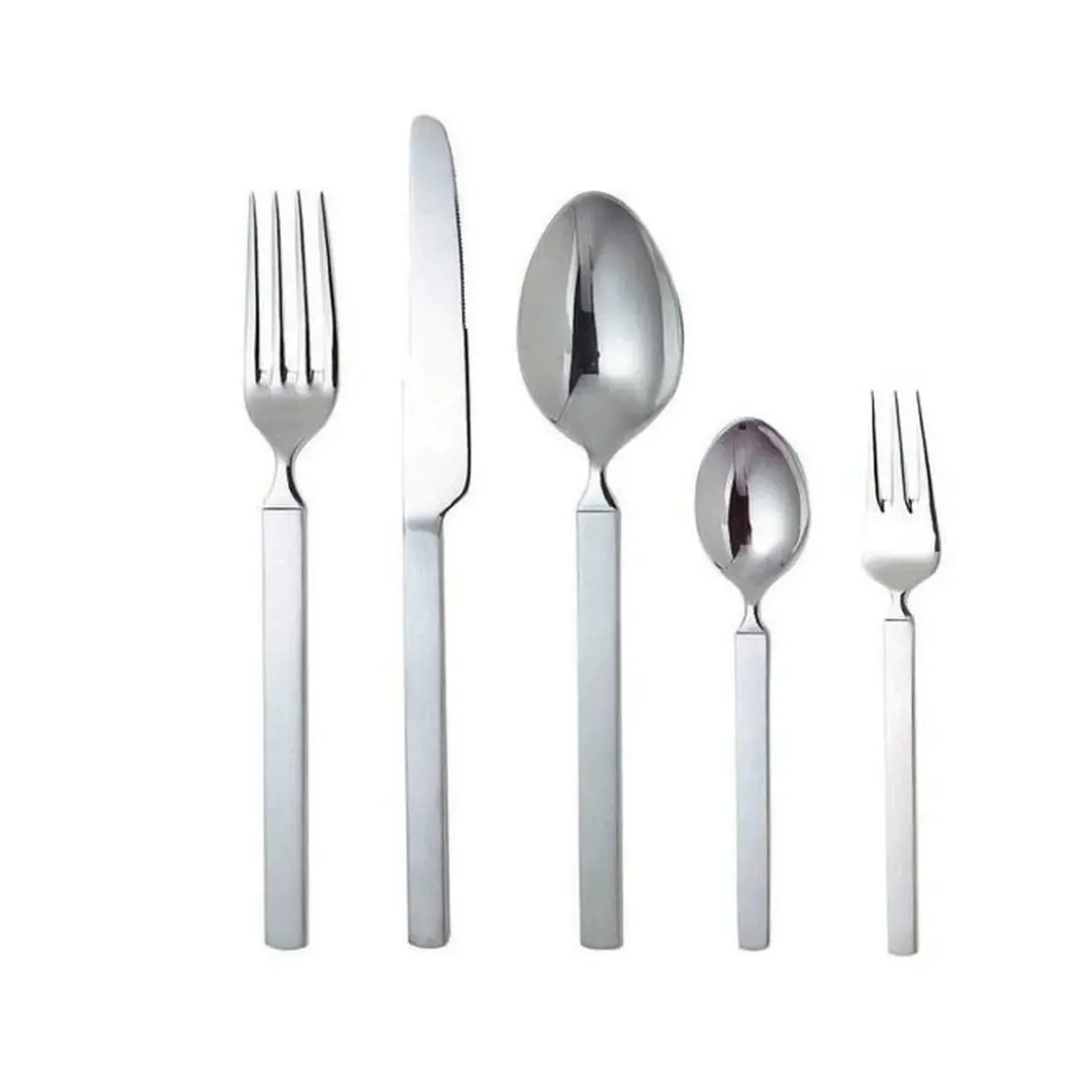 Alessi Tafellöffel 1 Edelstahl Dry mattierter Griff