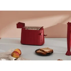 Alessi Toaster 850 W Plissé rot