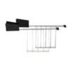 Alessi Toaster 2 Zangen schwarz Plisse