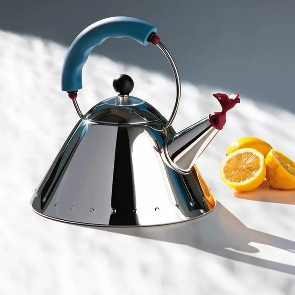 Alessi Wasserkessel 9093 2,0 l Michael Graves blau