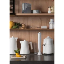 Alessi Wasserkocher 1,7 l 2400 W Plissé weiss