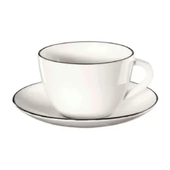 ASA Kaffeetasse mit Untere 0,21 l A Table Ligne noir