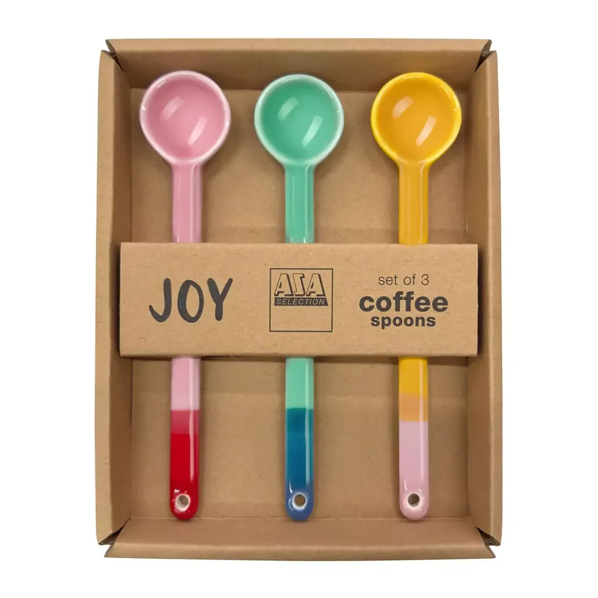 ASA Löffel 3er-Set 15 cm Joy Smoothie Colors