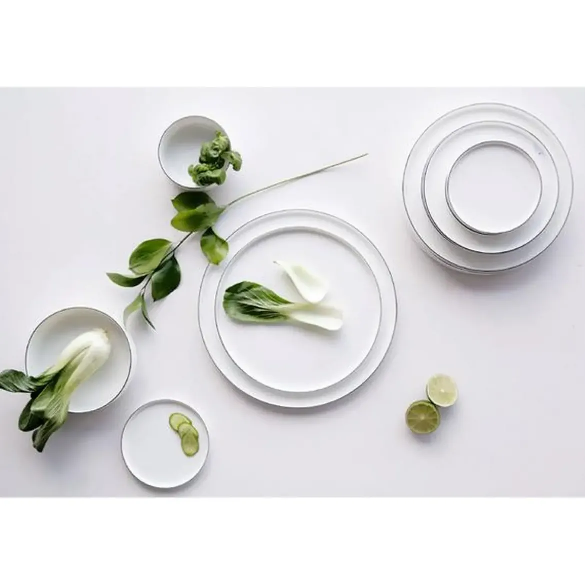 ASA Pasta-/Suppen-Teller D. 22 cm A Table Ligne noir