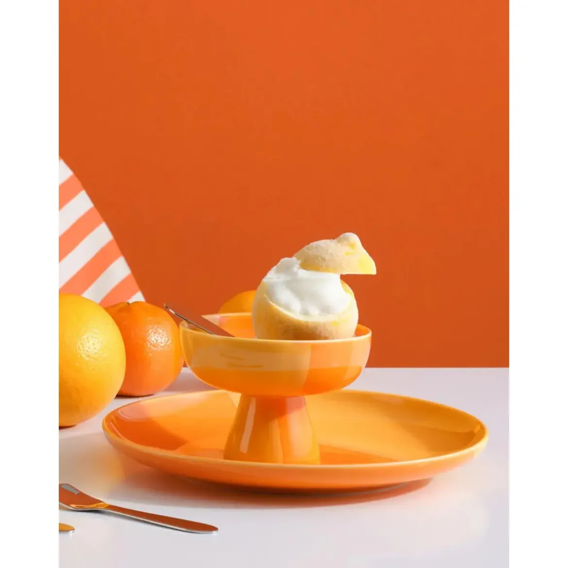 ASA Schale auf Fuß 11 cm Joy Orange Smoothie