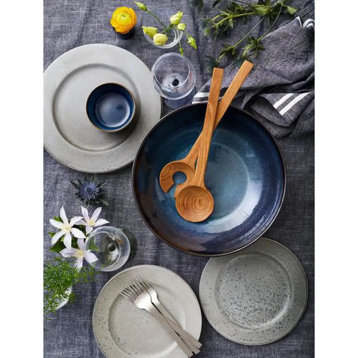 Bitz Salat bowl 30cm black/darkblue