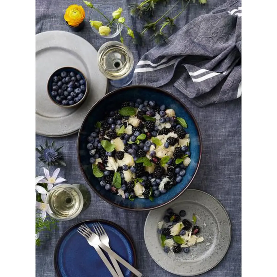 Bitz Salat bowl 30cm black/darkblue