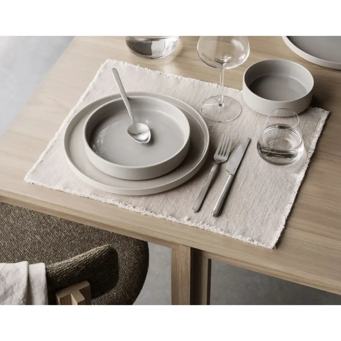Blomus Teller tief 20 cm Pilar Moonbeam