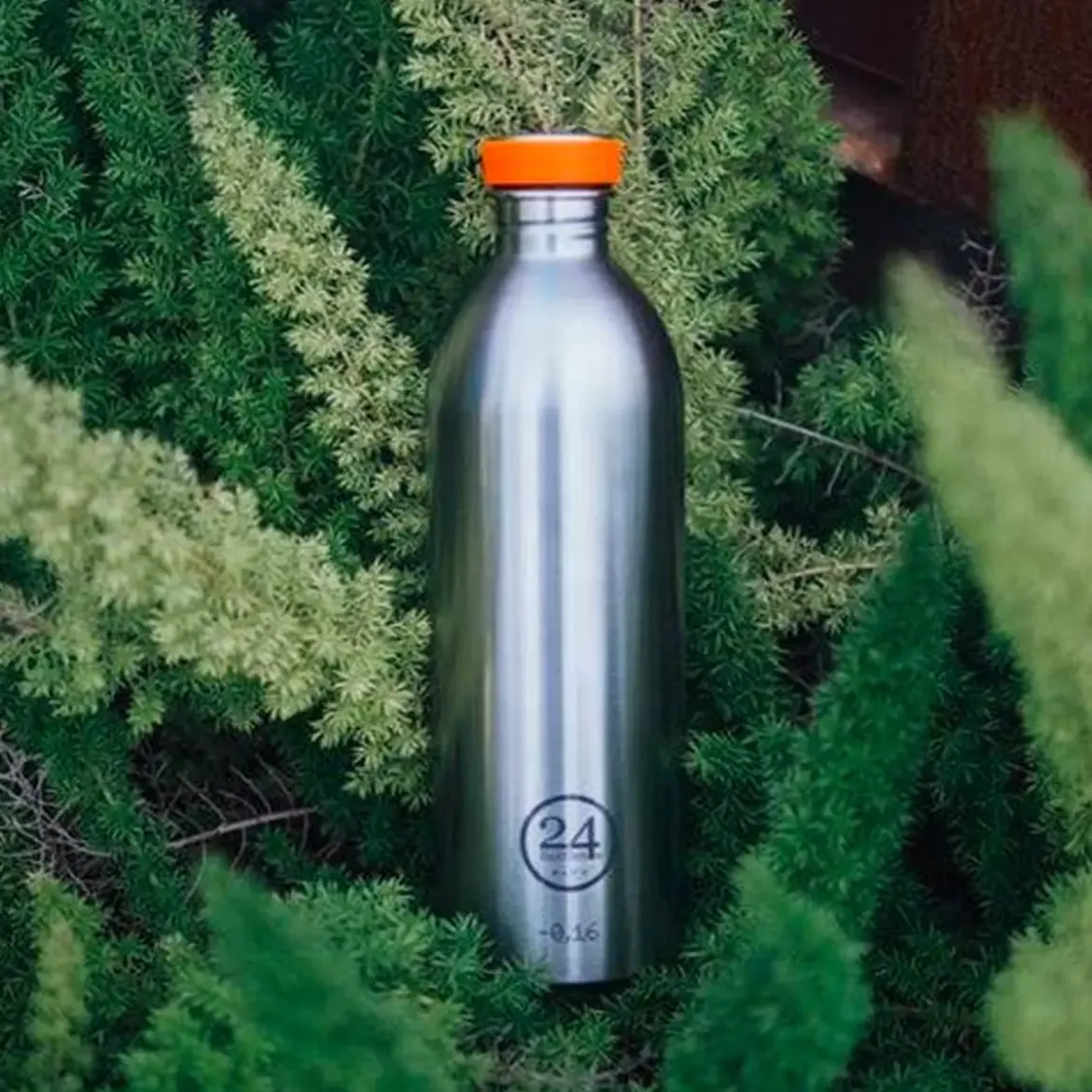 24bottles Trinkflasche 1,0 l Urban Bottle Brushed Steel