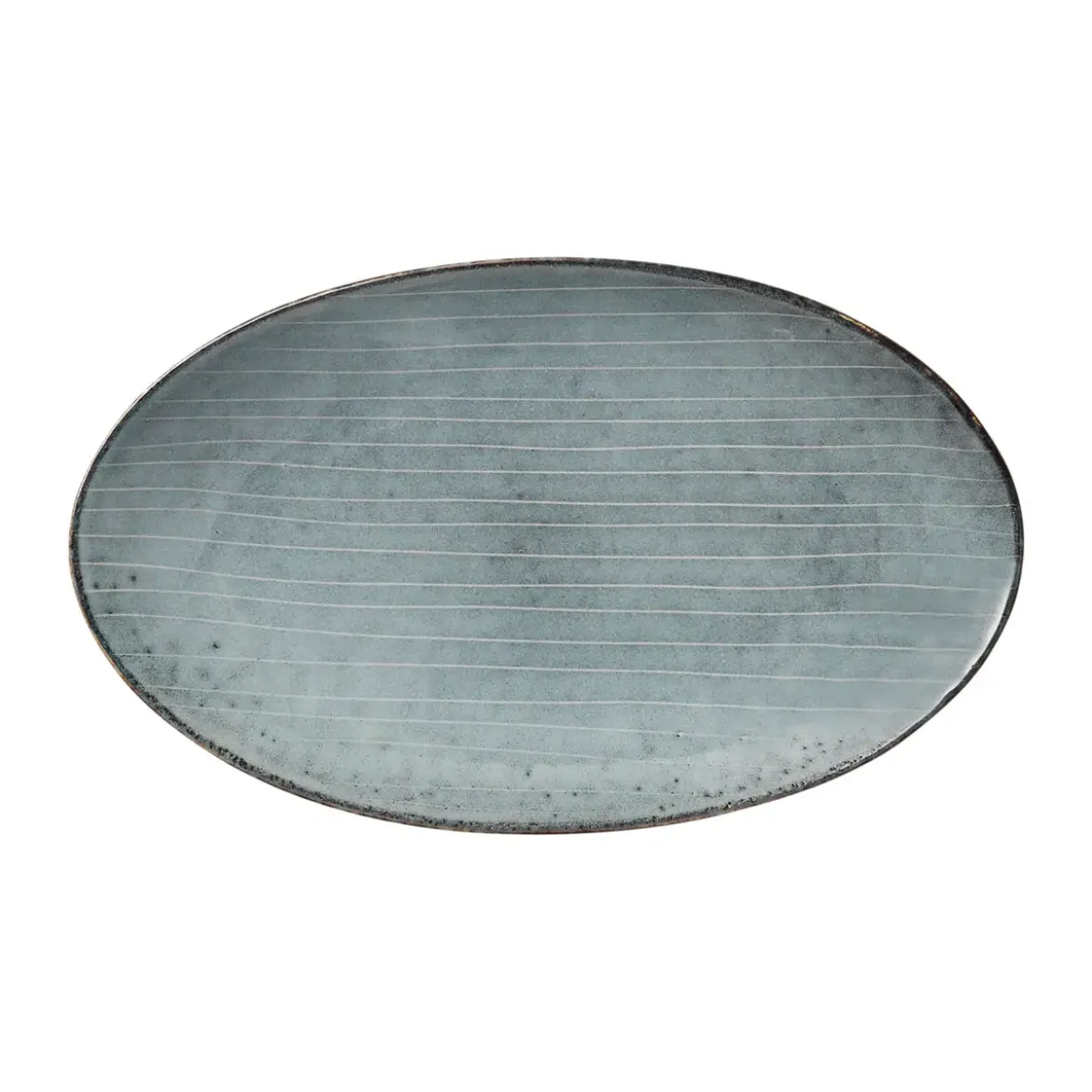 Broste Copenhagen Platte 22x13 cm Nordic Sea Soft Blue
