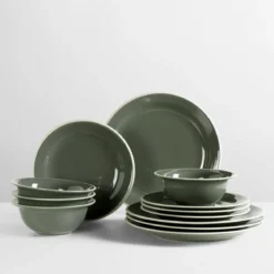Broste Copenhagen Teller 28 cm Taverna Green