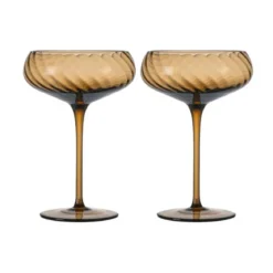 Byon Champagner-Schale 2er-Set Opacity braun