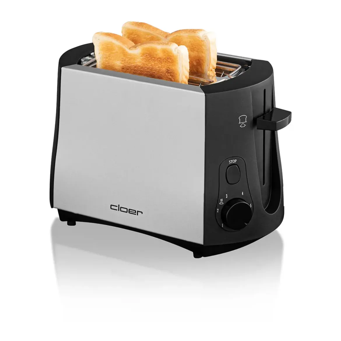 Cloer Toaster 825 W Cool Wall chrom/schwarz