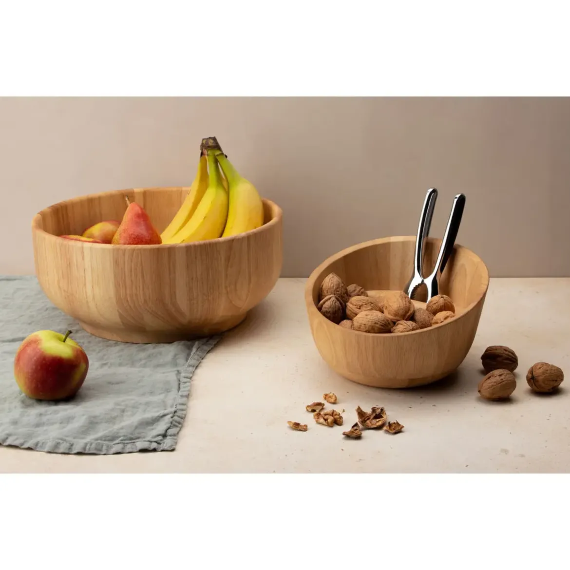 Continenta Nussschale mit Qualitätsknacker 19 cm Gummibaum