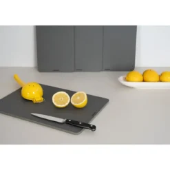 Continenta Schneidebrett 24x16x1 cm Duracore grau