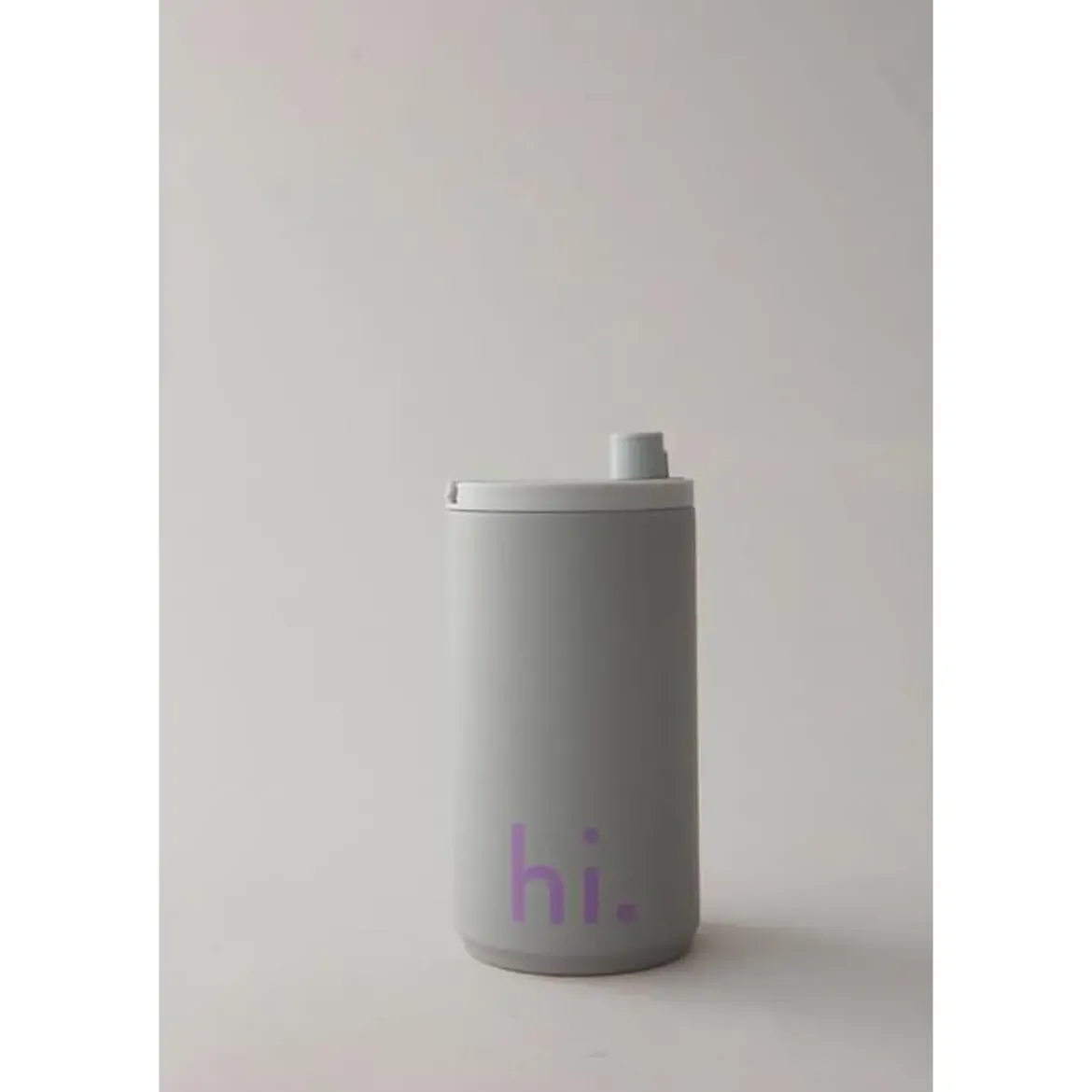 Design Letters Reisebecher hi. 0,35 l grau