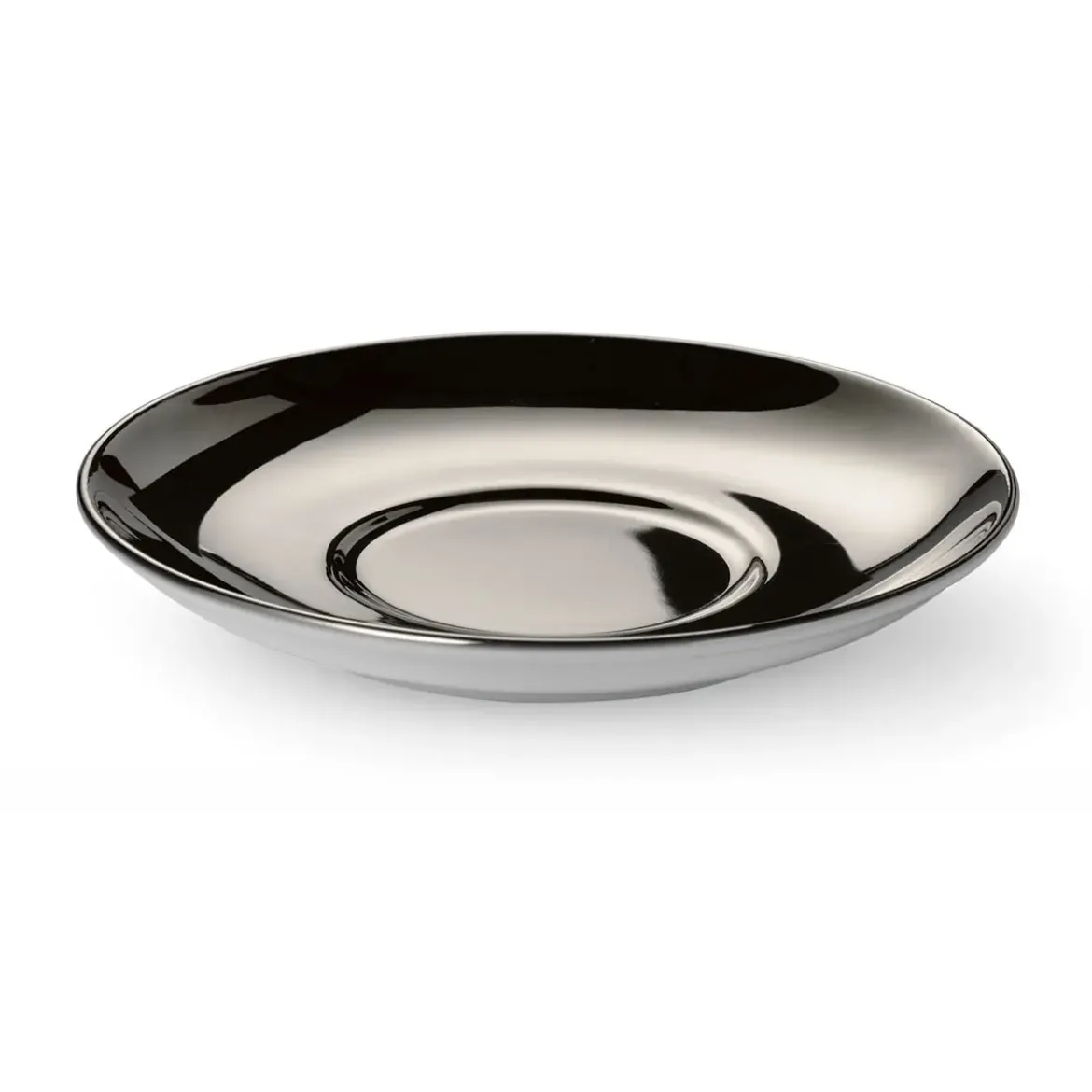 Dibbern Kaffee-Untertasse 14 cm Solid Color Platin