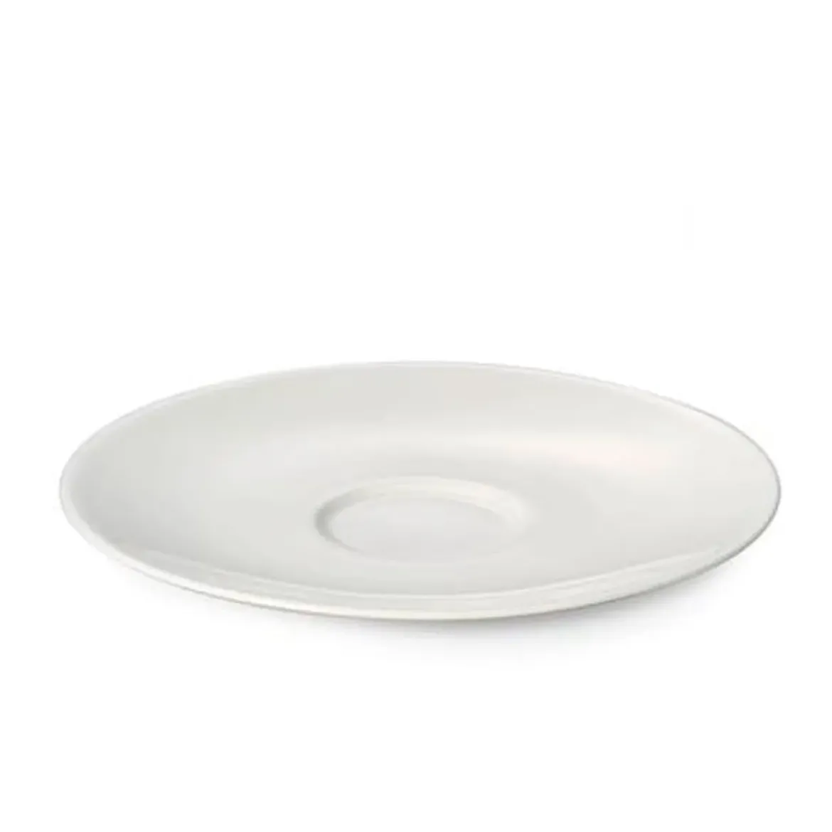 Dibbern Kaffeeuntertasse Fine Bone China Coupe weiß