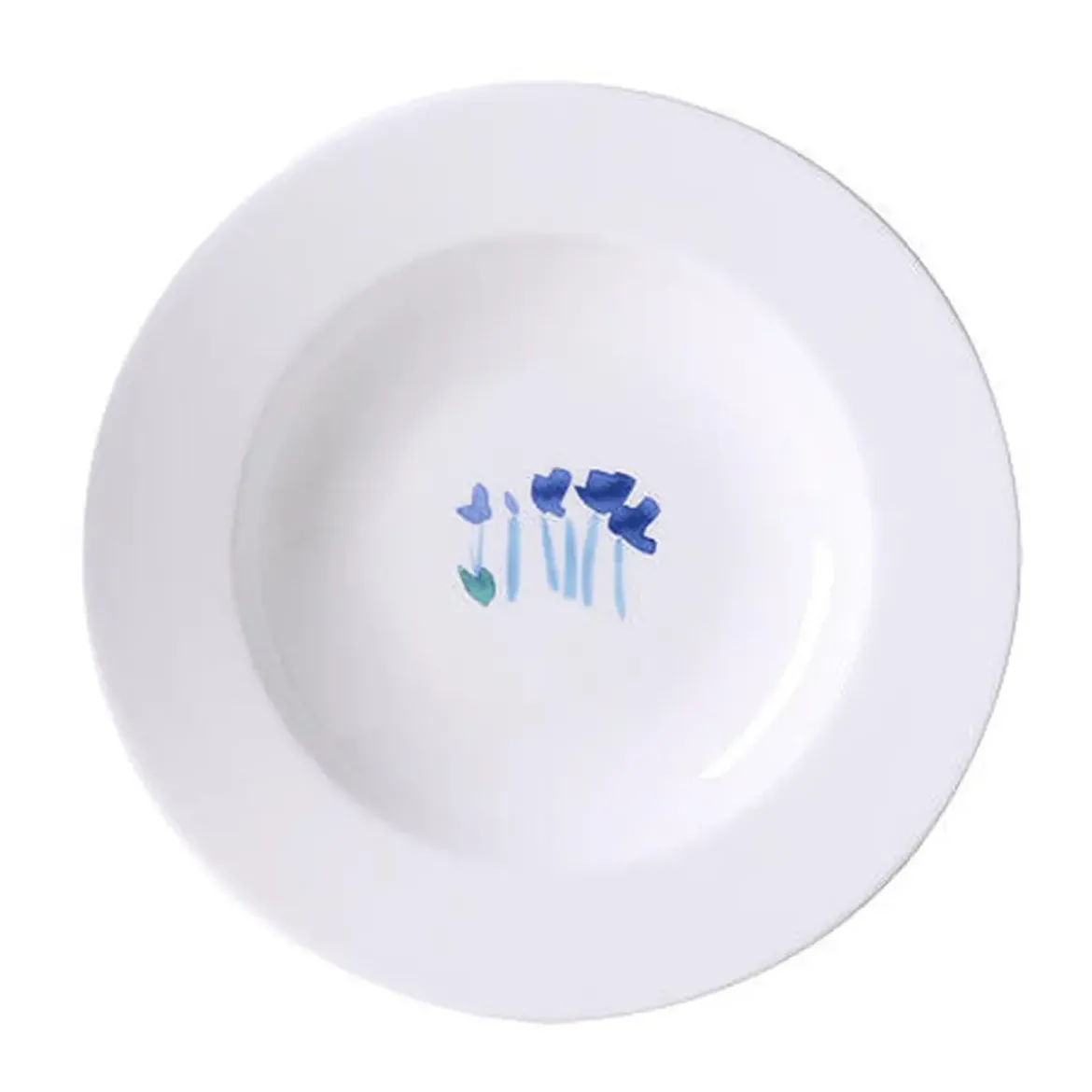 Dibbern Teller tief 23cm Impression Blume Blau