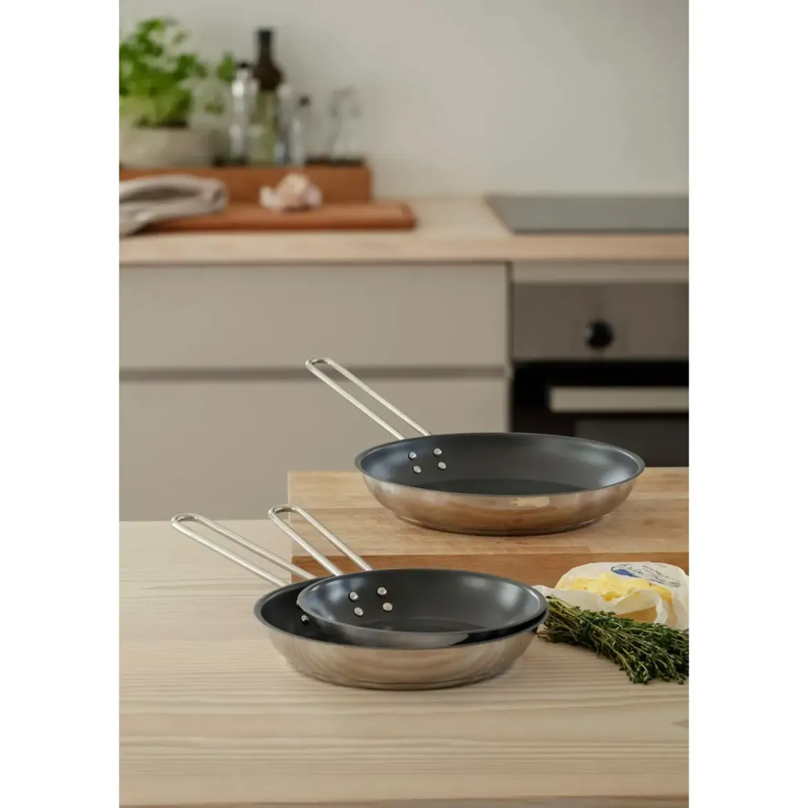 Eva Solo Bratpfanne Laser Titanium 24 cm Stainless Steel