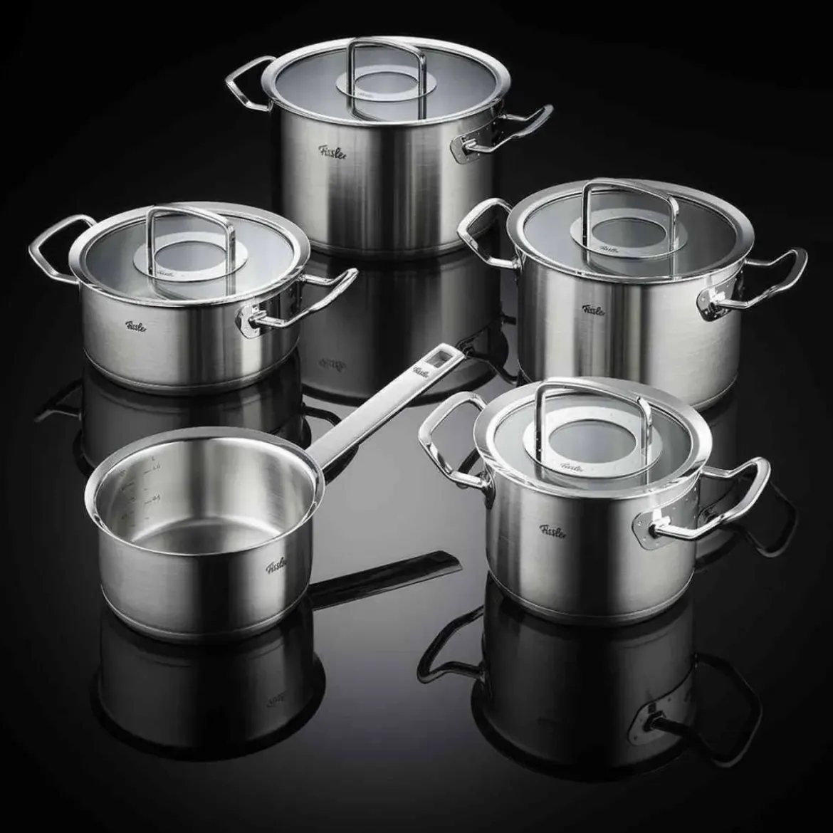 Fissler Topf-Set 5-tlg. Original-Profi Collection silber