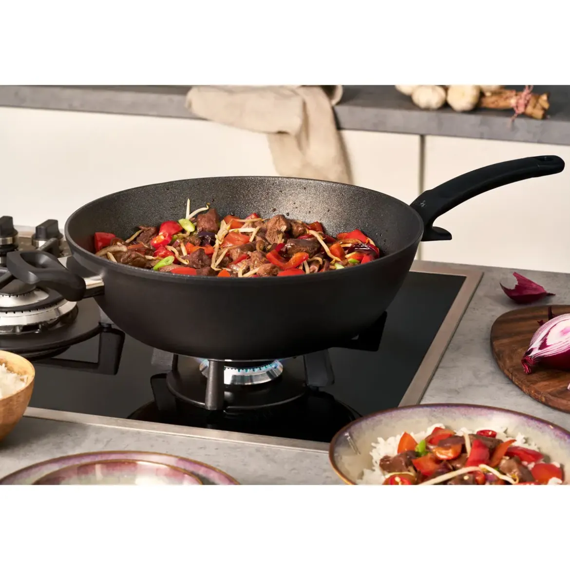 Fissler Wok 32 cm Adamant anthrazit