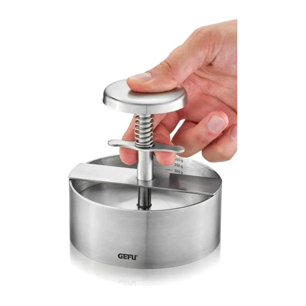 Gefu Profi-Hamburgerpresse Pätti 11 cm silber