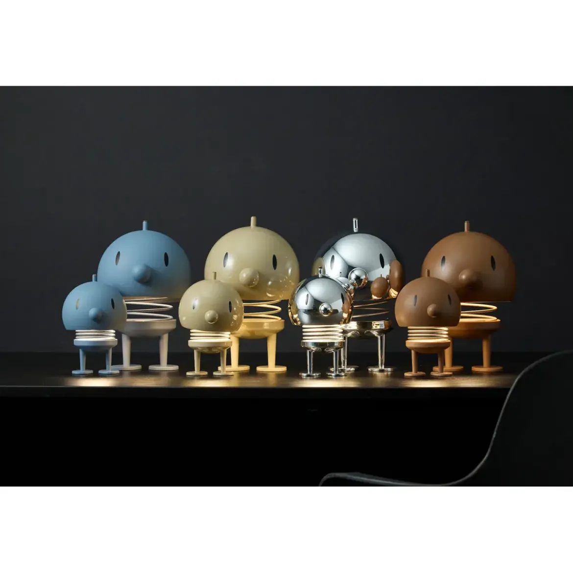 Hoptimist LED-Lampe Bumble XL 23 cm 5 W Chrome