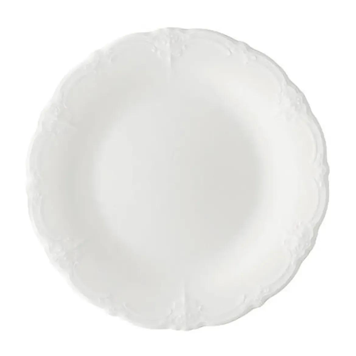 Hutschenreuther Speiseteller 25cm Fahne Baronesse Weiss