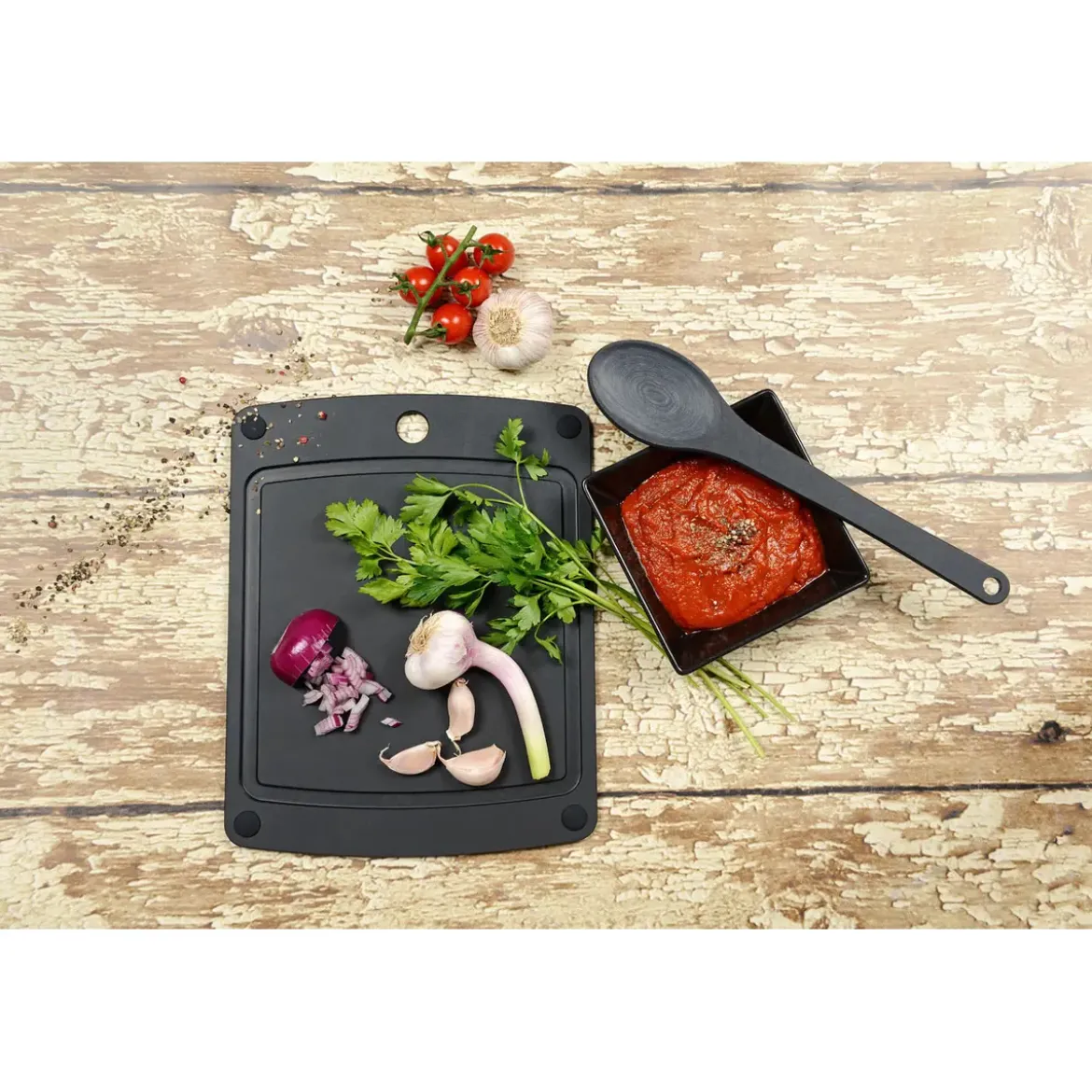 Jade Schneidebrett Gourmet Gripper schwarz 44x32,5x0,6cm