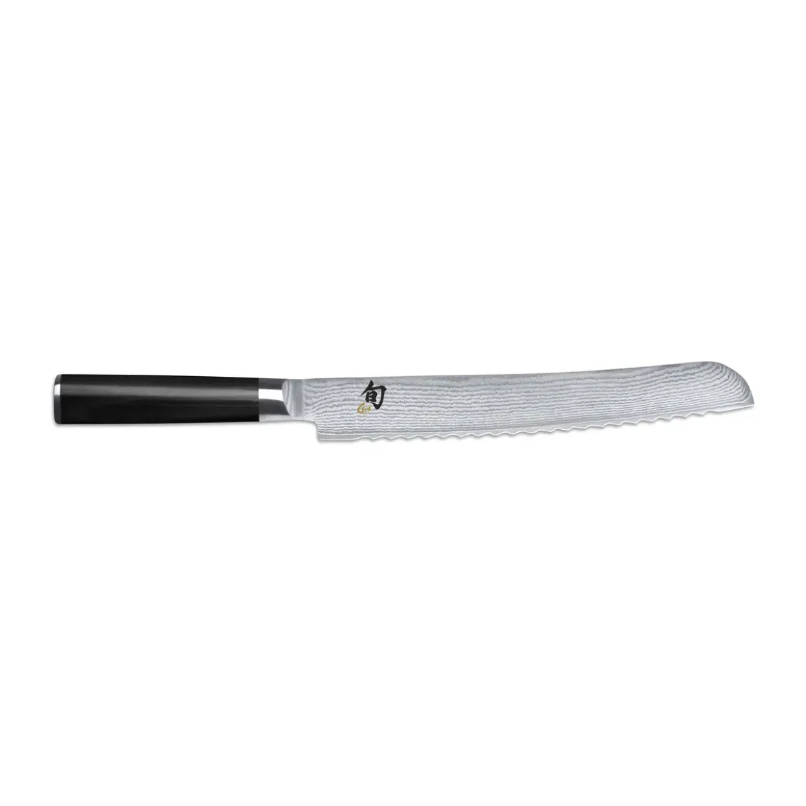 Kai Brotmesser Shun Griff Holz schwarz 22,5 cm