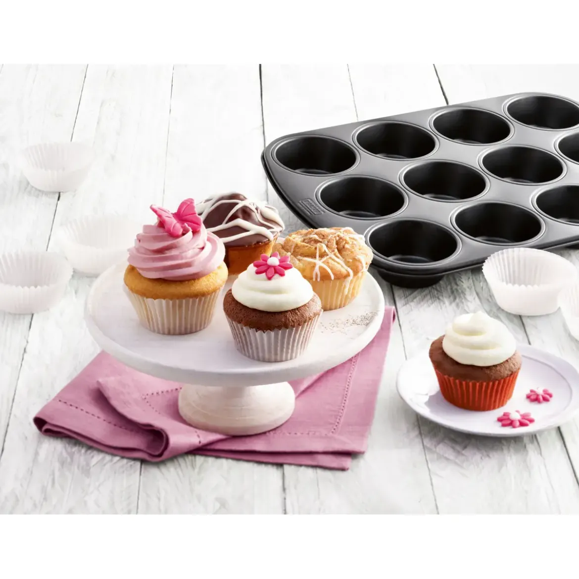 Kaiser Muffinform 38x27 cm schwarz