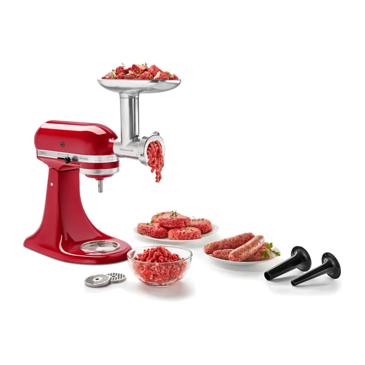 KitchenAid Fleischwolf Ganzmetall zu Küchenmaschine