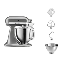 KitchenAid Küchenmaschine 4,8 l 300 W Artisan Premium Medaillon Silber