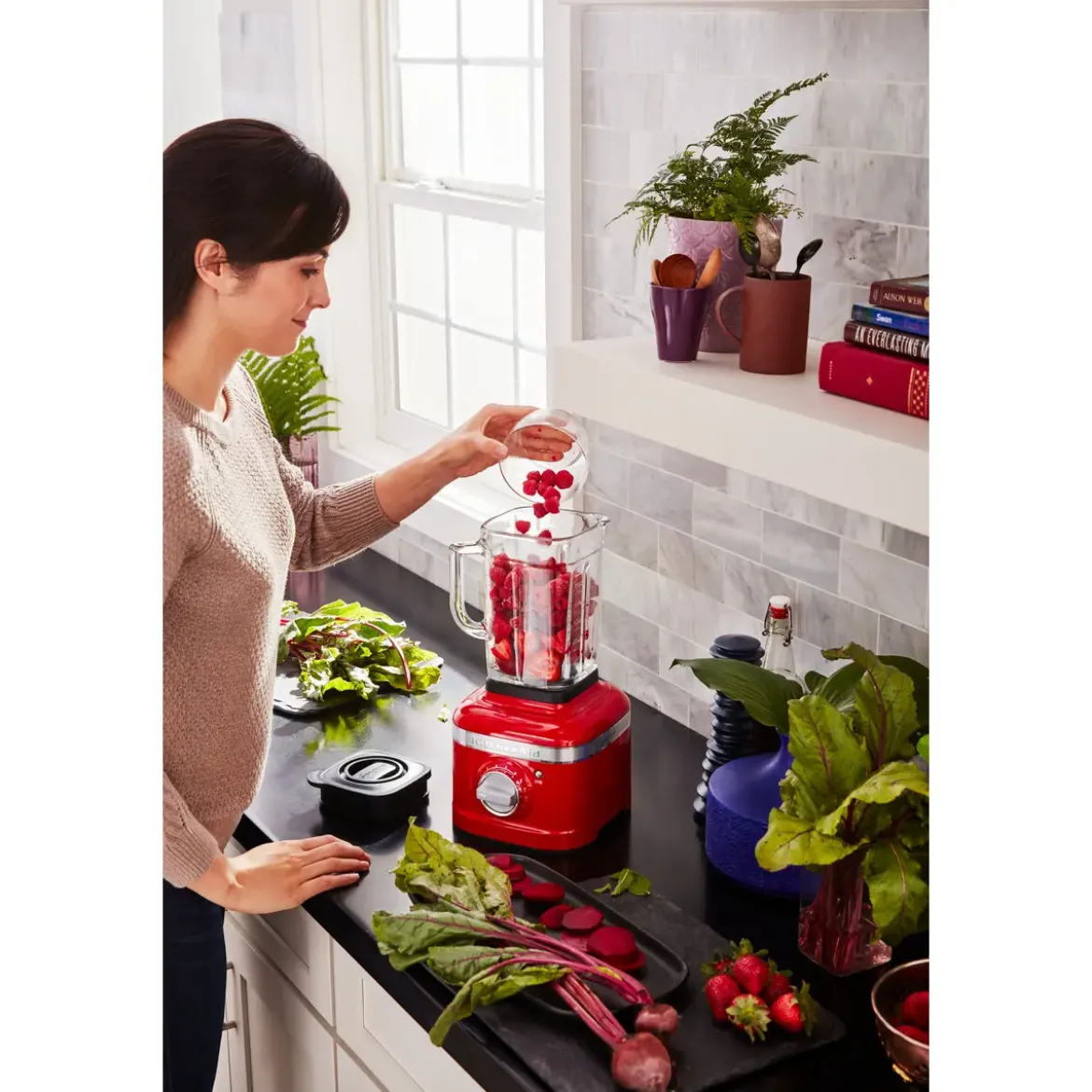 KitchenAid Standmixer K400 1,4 l 1200 W Artisan liebesapfelrot