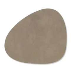 LINDDNA Glasuntersetzer 11x13 cm Curve Nupo nomad grau