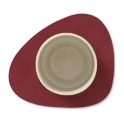 LINDDNA Glasuntersetzer 11x13 cm Curve Nupo red