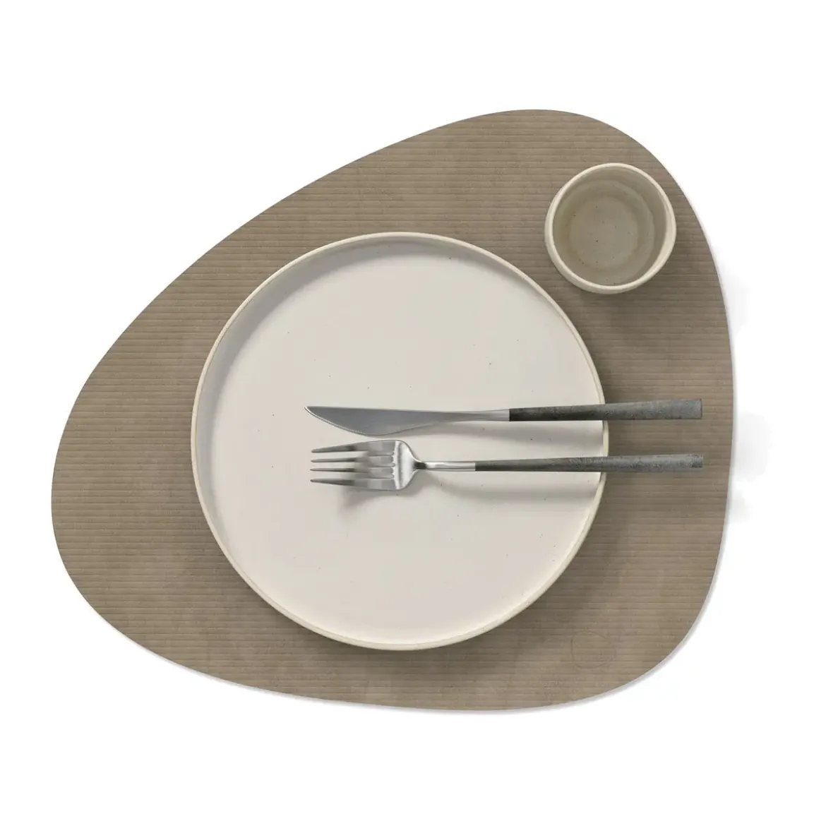 LINDDNA Tischset L 37x44 cm Curve Corduroy nomad grey