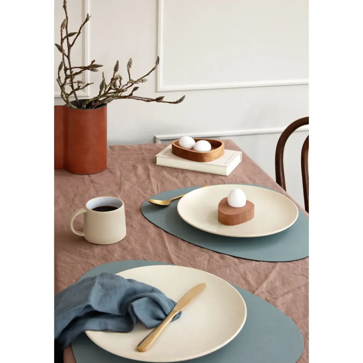 LINDDNA Tischset L 37x44 cm Curve Nupo pastellgrün