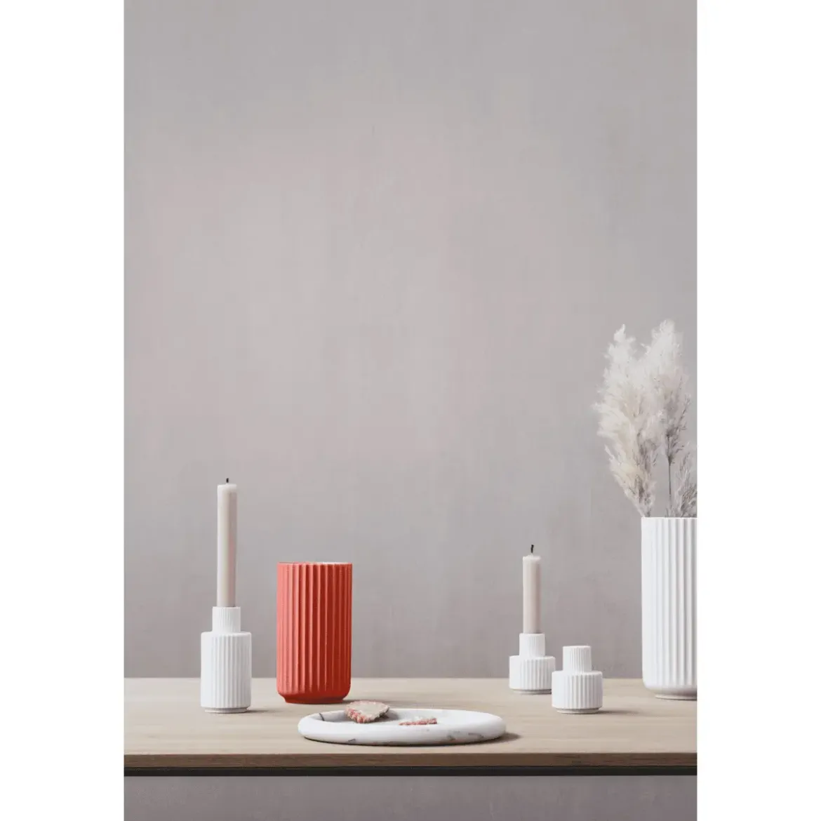 Lyngby Porcelæn Vase 15 cm Lyngby rot